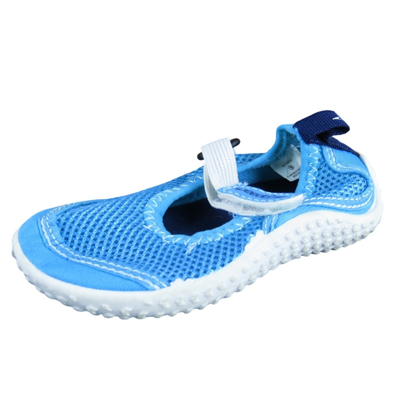 Speedo Unisex Water Flats Sz T 5-6 Medium Blue Synthetic Hook & Loop